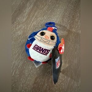 Ty NFL Beanie Ballz Key Clip - New York Giants - NWT